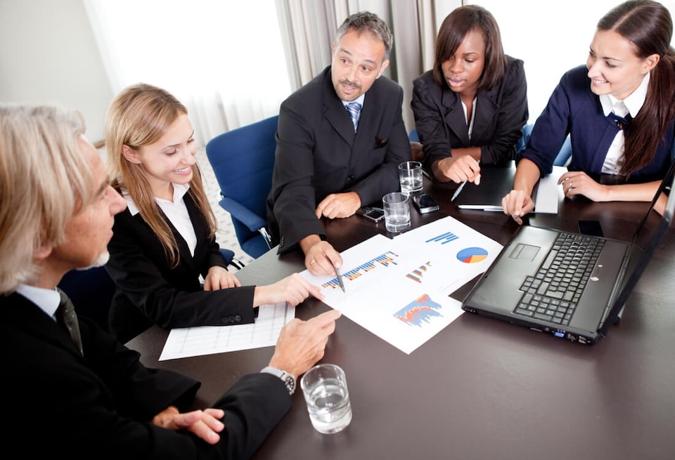 Reunión de negocios en la oficina