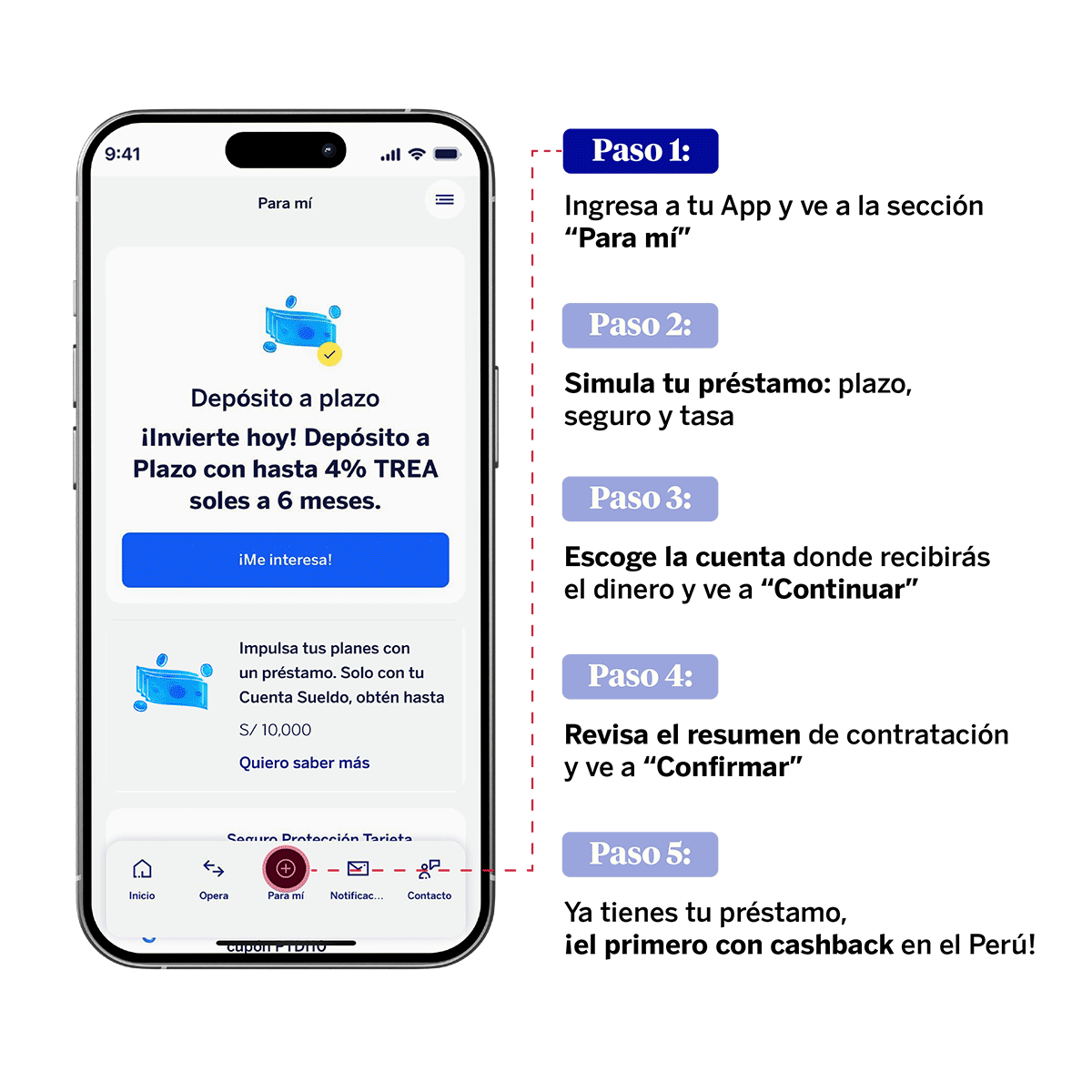 paso a paso obtén tu Préstamo al Instante